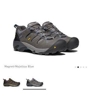 BRAND NEW Keen Gray and Blue utility Work Shoes